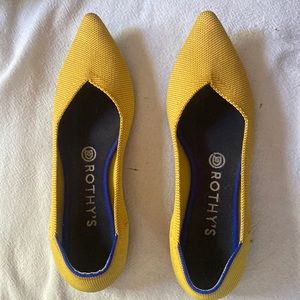 Rothys yellow size 8